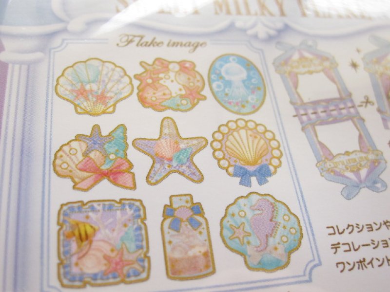 Photo2: Sweet Milky Flake Sticker Sack Crux *Mermaid (05253)