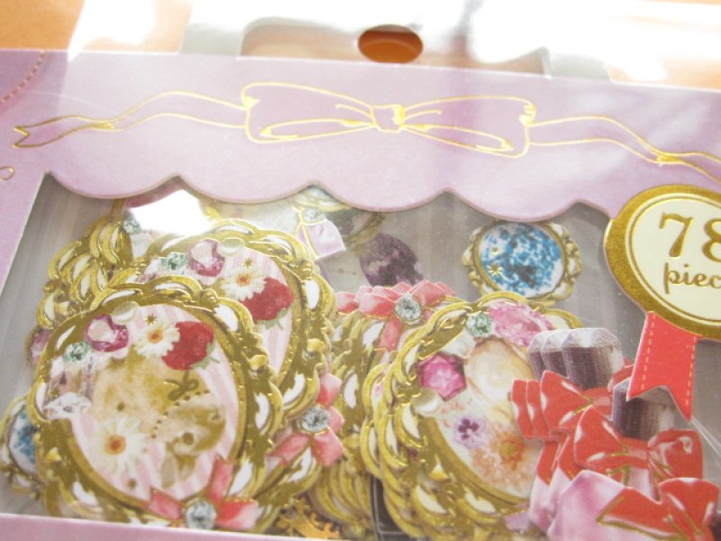 Photo1: Petit Voyage Sticker Flakes Sack Eagle Japan *Romantic Girly (GS370)