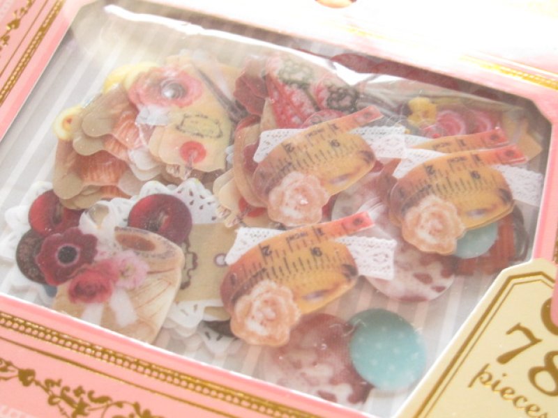 Photo1: Gallery Seal Sticker Flakes Sack Eagle Japan *Sewing (GS356)