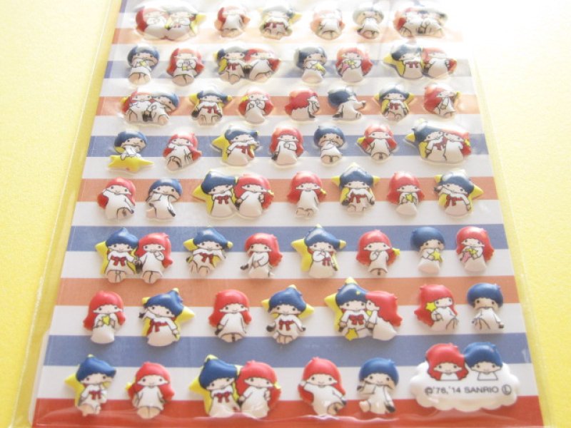 Photo2: Kawaii Cute Puffy Stickers Sheet Sanrio Japan Exclusive *Little Twin Stars (11139)