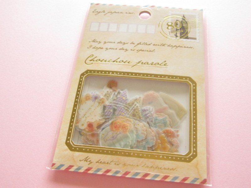 Photo1: Chouchou Parole  Sticker Flakes Sack Eagle Japan *Natural Girly (CP440) (1)