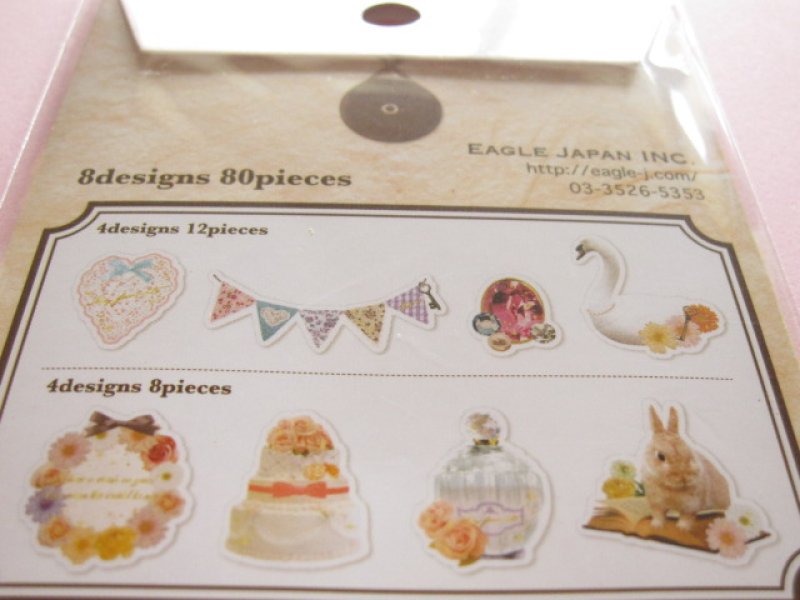 Photo2: Chouchou Parole Sticker Flakes Sack Eagle Japan *Natural Girly (CP440)