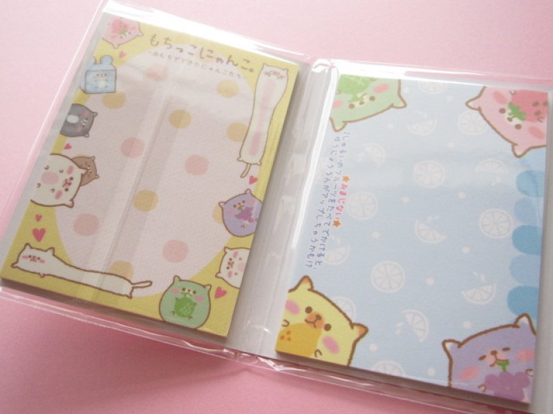 Photo1: Kawaii Cute Mini Memo Pad Set Crux *もちっこにゃんこ。 (08100)
