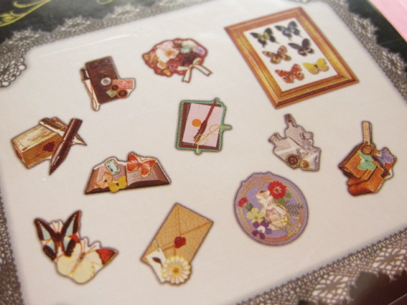 Photo2: Petit Musee Sticker Flakes Sack Stead Fast *Antique (7983)
