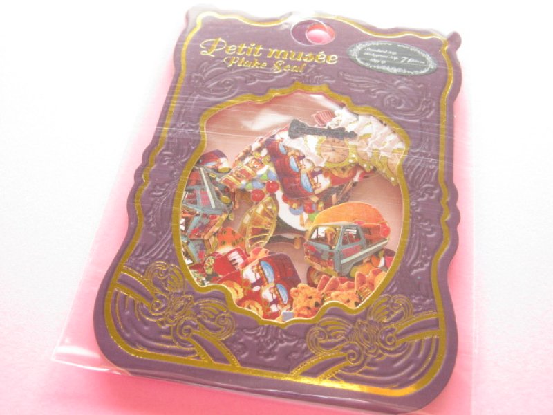 Photo1: Petit Musee Sticker Flakes Sack Stead Fast *Toy (7979) (1)