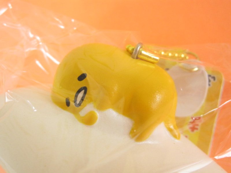Photo2: Kawaii Cute Gudetama Squishy Keychain Charm Sanrio *むにゃ・・(GD02-2)