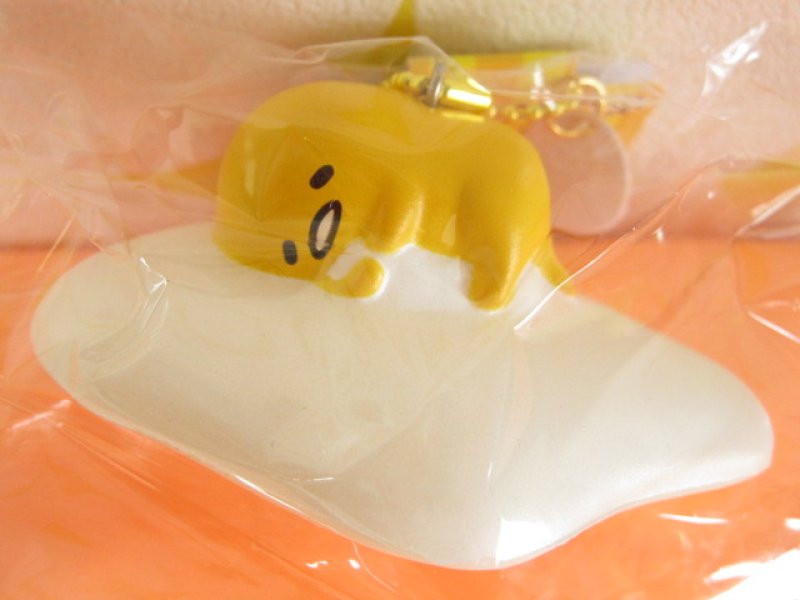Photo1: Kawaii Cute Gudetama Squishy Keychain Charm Sanrio *むにゃ・・(GD02-2)