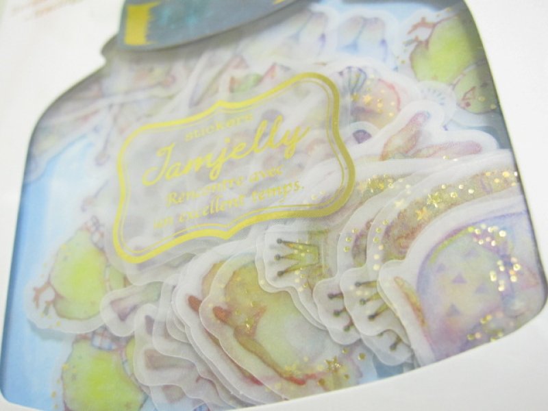 Photo1: JAMJELLY Sticker Flakes Sack Q-LiA *おとぎの森のお呼ばれ会 (01116)