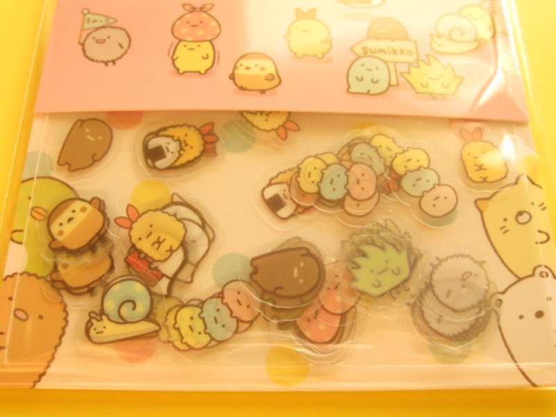 Photo1: Seal Bits Kawaii Cute Sticker Flakes Sack San-x *Sumikkogurashi (SE28804)