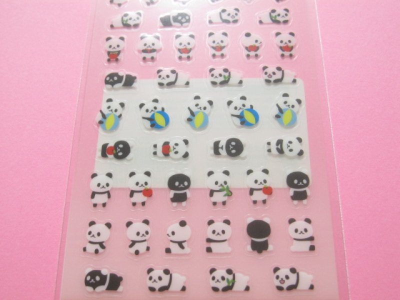 Photo2: Kawaii Cute Chima Chimark Sticker Sheet Q-LiA *Panda (05346)