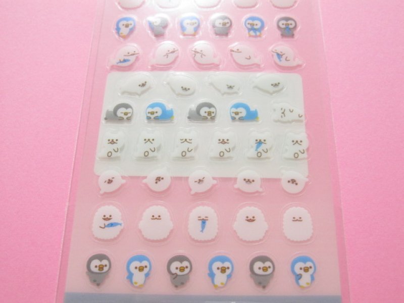 Photo2: Kawaii Cute Chima Chimark Sticker Sheet Q-LiA *White Animal (05345)