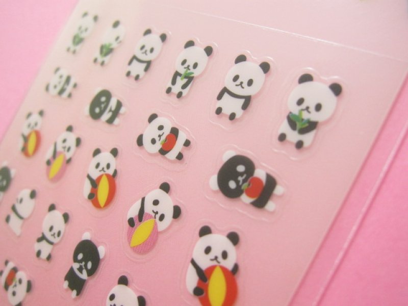 Photo3: Kawaii Cute Chima Chimark Sticker Sheet Q-LiA *Panda (05346)