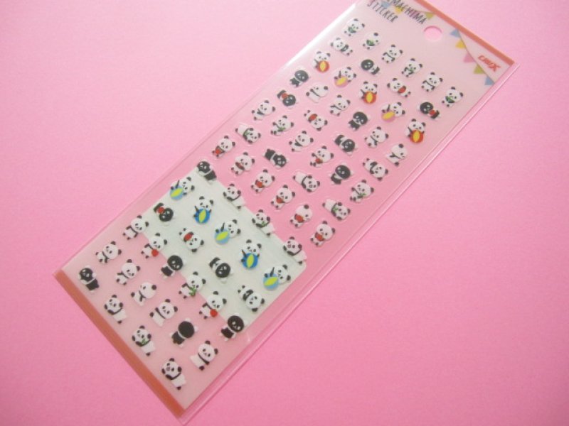 Photo1: Kawaii Cute Chima Chimark Sticker Sheet Q-LiA *Panda (05346) (1)