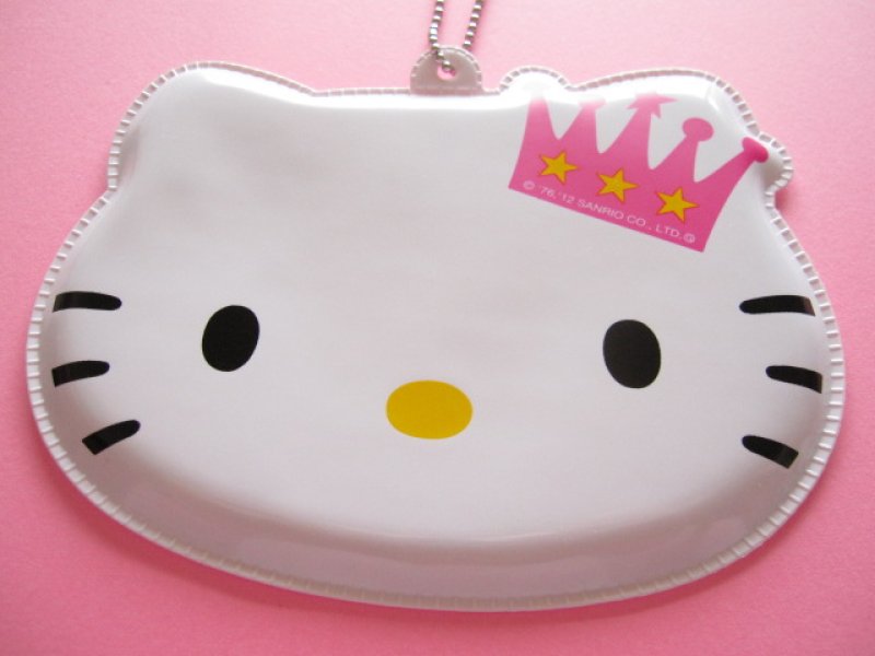 Photo1: Kawaii Cute Hello Kitty Card Case Keychain Furoku