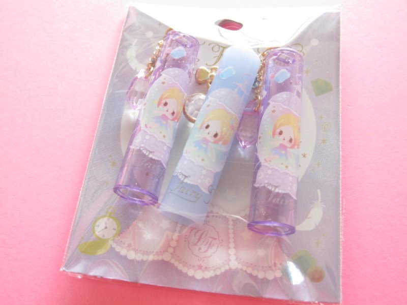 Photo1: 3 pcs Kawaii Cute Pencil Caps Set Q-lia Little Fairy Tale *Tinker Bell (04544) (1)