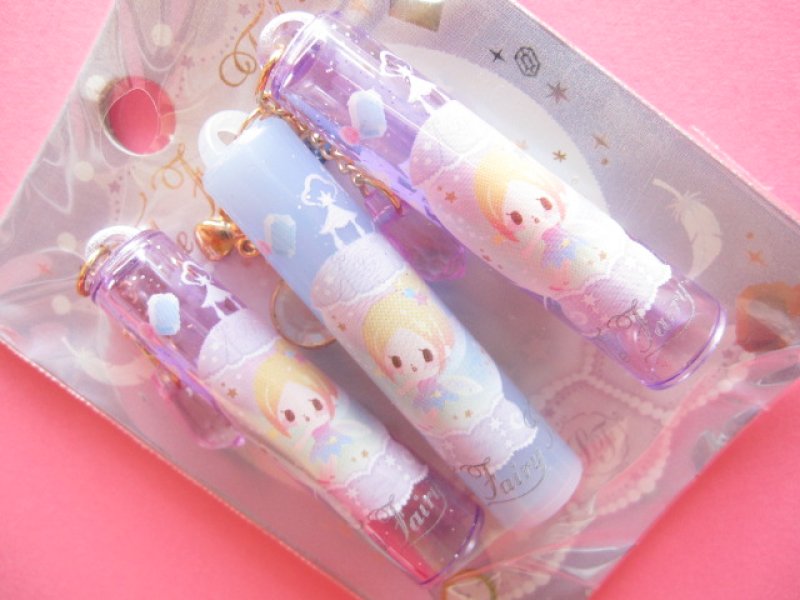 Photo1: 3 pcs Kawaii Cute Pencil Caps Set Q-lia Little Fairy Tale *Tinker Bell (04544)