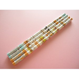 Photo: 4 pcs Kawaii Cute Wooden Pencils Set Sanrio *Gudetama