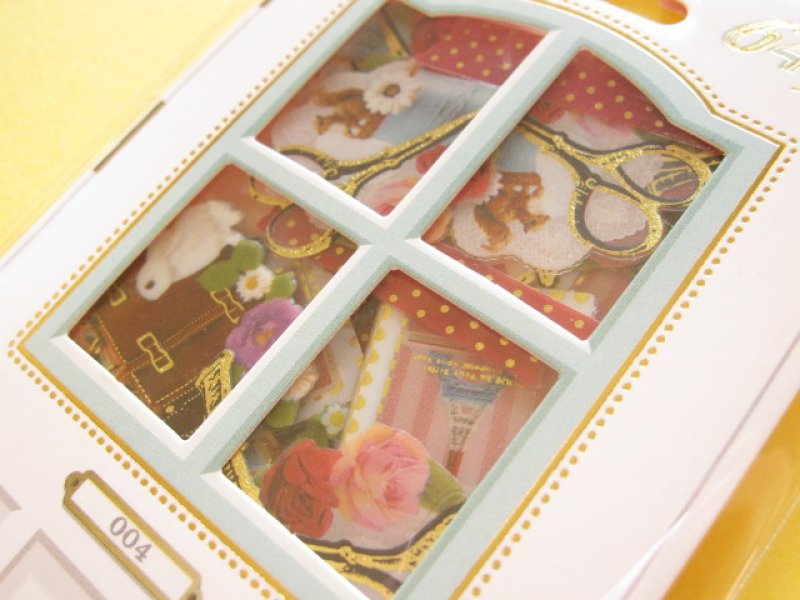 Photo1: Antique Sticker Flakes Sack Moca Porte Q-LiA *Parisienne (91214)