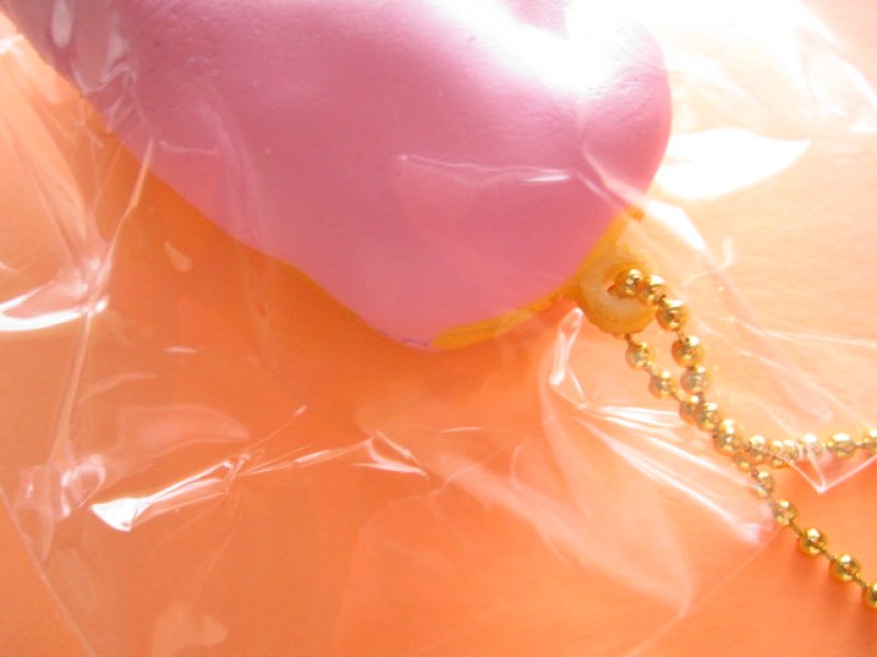 Photo2: Cafe de N Squishy Keychain Charm Nic *Eclair Strawberry Chocolate (CDN05-2)