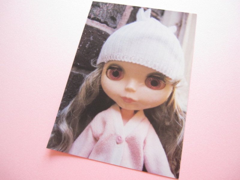 Photo1: Cute Blythe Doll Postcard *Baby pink (1)