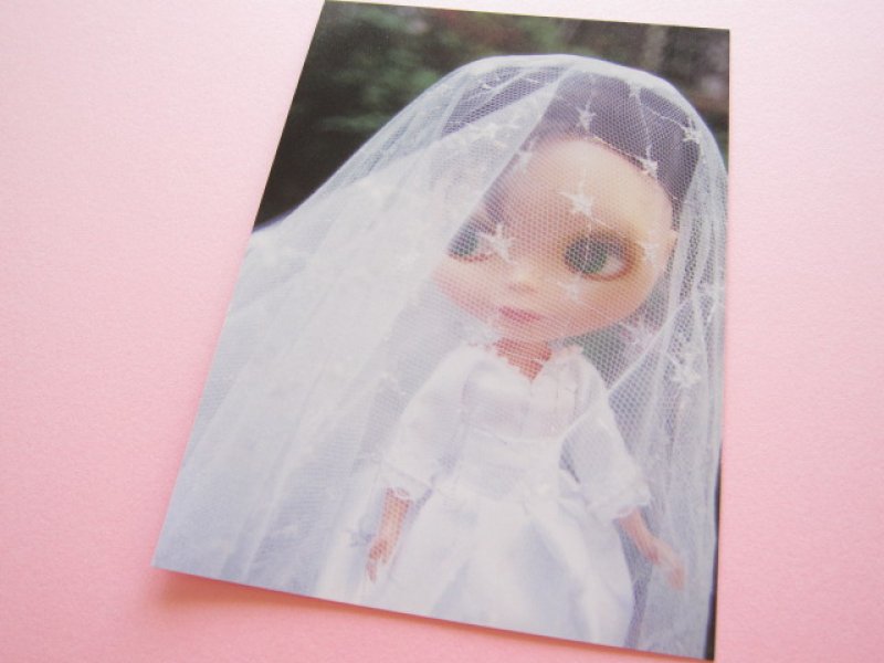 Photo1: Cute Blythe Doll Postcard *Wedding dress (1)