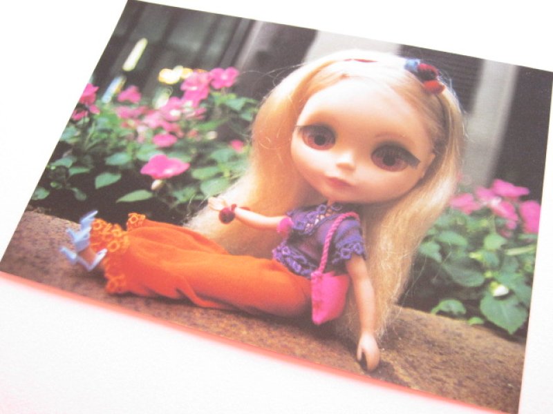 Photo1: Cute Blythe Doll Postcard *Orange pantaloons (1)
