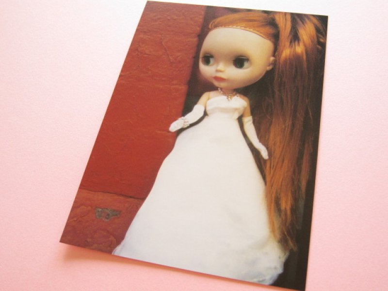 Photo1: Cute Blythe Doll Postcard *White dress (1)
