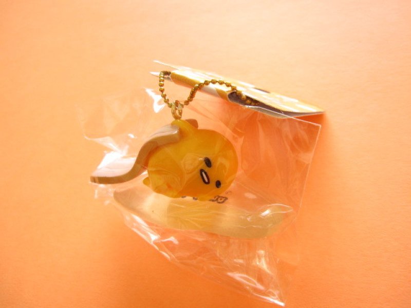 Photo1: Kawaii Cute Gudetama Keychain Charm Sanrio Japan Exclusive *厚切りベーコン Slab of bacon (GD01-3) (1)