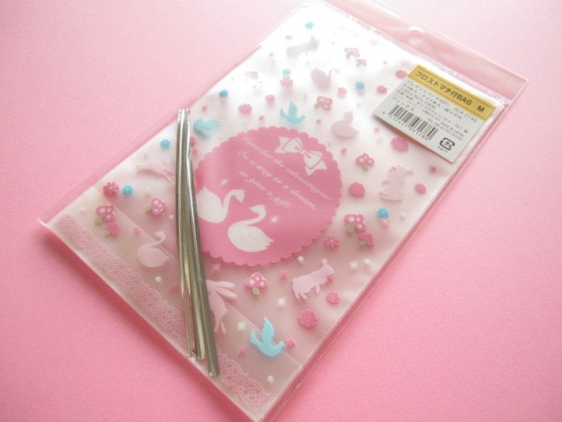 Photo1: 4pcs Kawaii Cute Cello Candy Gift Bags Set *Bird (OCA-2143) (1)