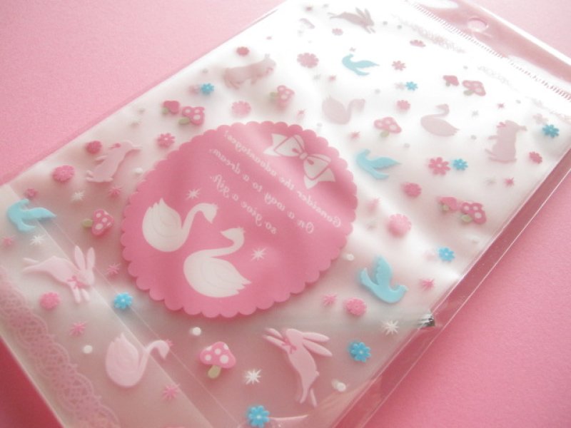 Photo3: 4pcs Kawaii Cute Cello Candy Gift Bags Set *Bird (OCA-2143)