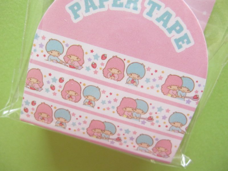 Photo1: Kawaii Cute Masking Tape/Deco Tape Sticker Sanrio Original *Little Twin Stars (07525-6)