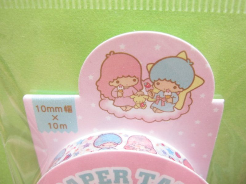 Photo2: Kawaii Cute Masking Tape/Deco Tape Sticker Sanrio Original *Little Twin Stars (07525-6)