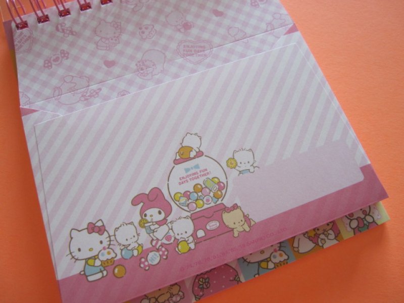 Photo1: Kawaii Cute Spiral Medium Memo Pad & Envelopes Set Sanrio Original *Sanrio Characters (44478-2)