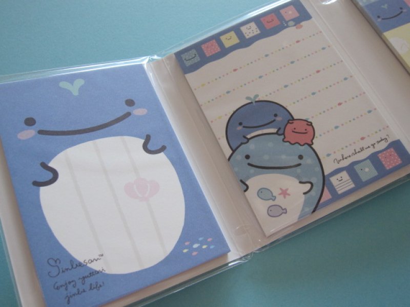 Photo2: Kawaii Cute Patapata Mini Memo Pad Set Jinbesan San-x *Jinbesan Face (MW40201)