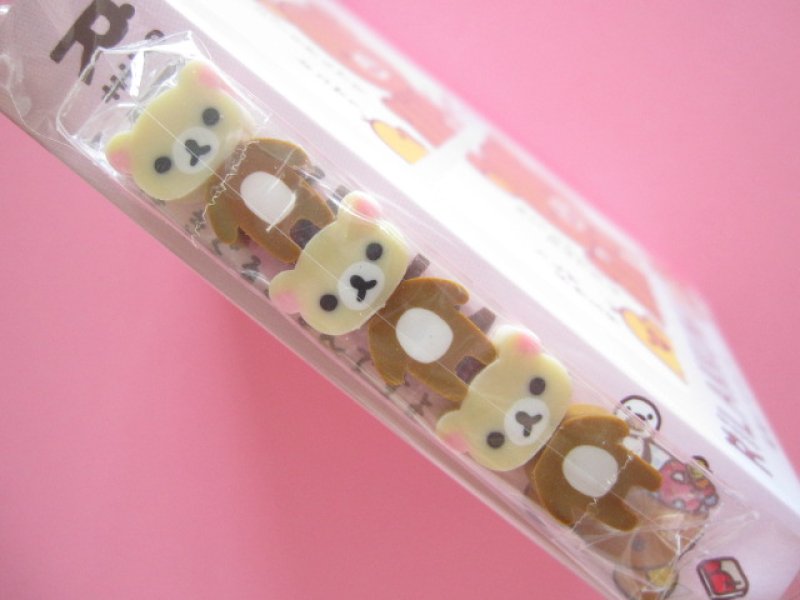 Photo1: Kawaii Cute Patapata Mini Memo Pad Set Rilakkuma San-x *リラックマはきぐるみなんです (MW39101)