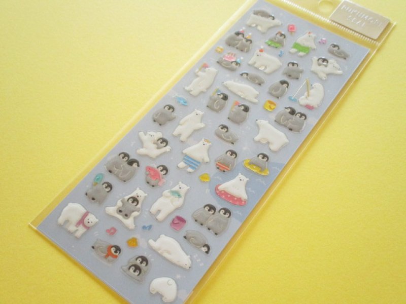 Photo1:  Kawaii Cute Pukumori Stickers Sheet  Mind Wave *Thick Friends (79222) (1)