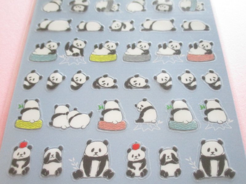 Photo2:  Kawaii Cute Chillin Stickers Sheet  Mind Wave *Panda (79231)