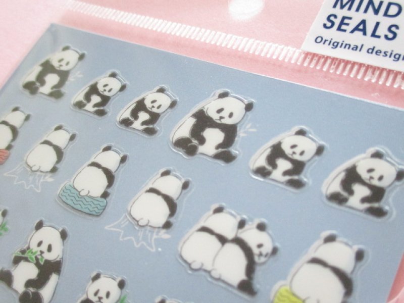 Photo3:  Kawaii Cute Chillin Stickers Sheet  Mind Wave *Panda (79231)