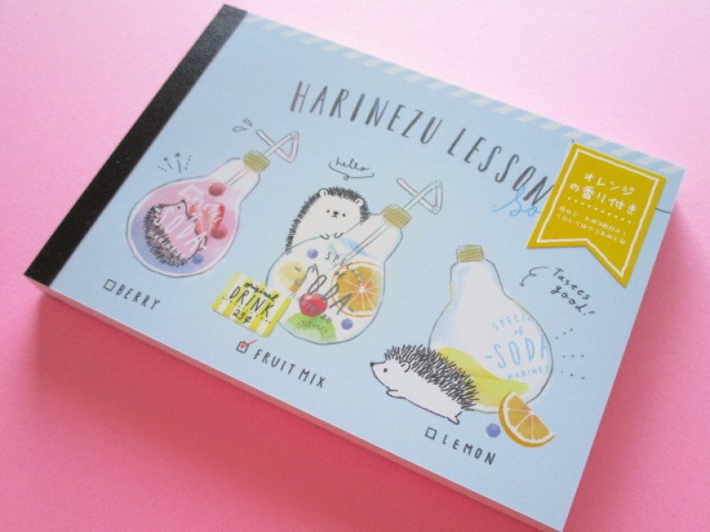 Photo1: Kawaii Cute Large Memo Pad Enchanted Time Q-LiA *Harinezu Lesson (34248) (1)