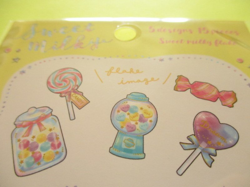 Photo2: Kawaii Cute Sweet Milky Stickers Sack Crux *Happiness Candy (05831)