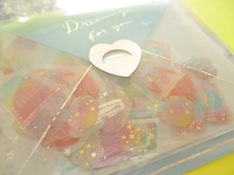 Photo1: Kawaii Cute Sweet Milky Stickers Sack Crux *Magical Beverage (05832)