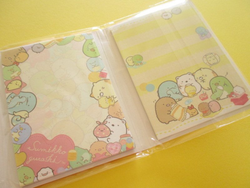 Photo3: Kawaii Cute Patapata Mini Memo Pad Set Sumikkogurashi San-x *しろくまのてづくりぬいぐるみ (MW45001)