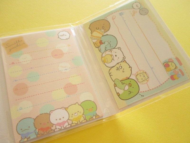 Photo3: Kawaii Cute Patapata Mini Memo Pad Set Sumikkogurashi San-x *しろくまのてづくりぬいぐるみ (MW45101)