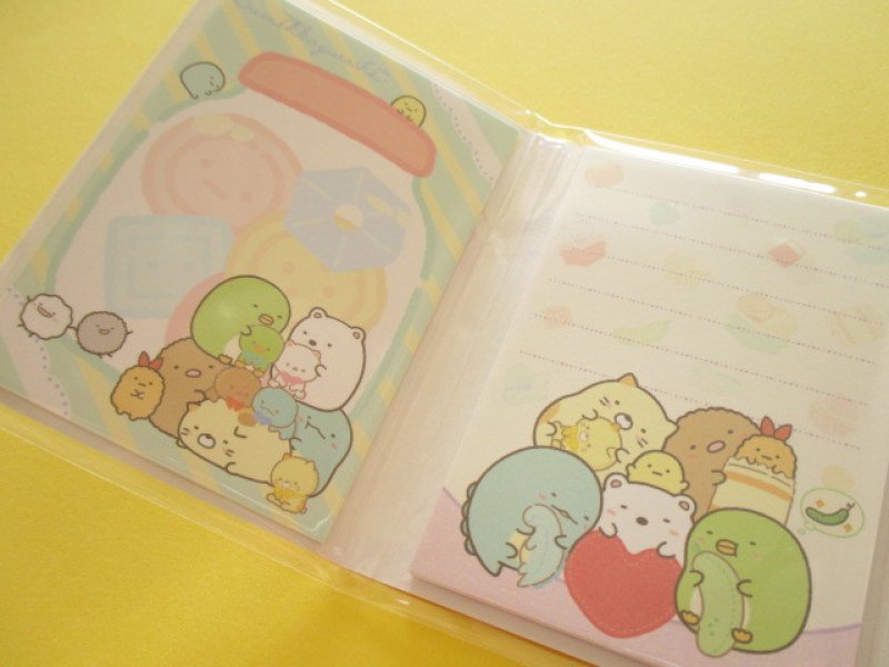 Photo1: Kawaii Cute Patapata Mini Memo Pad Set Sumikkogurashi San-x *しろくまのてづくりぬいぐるみ (MW45101)