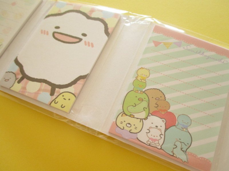 Photo2: Kawaii Cute Patapata Mini Memo Pad Set Sumikkogurashi San-x *しろくまのてづくりぬいぐるみ (MW45101)