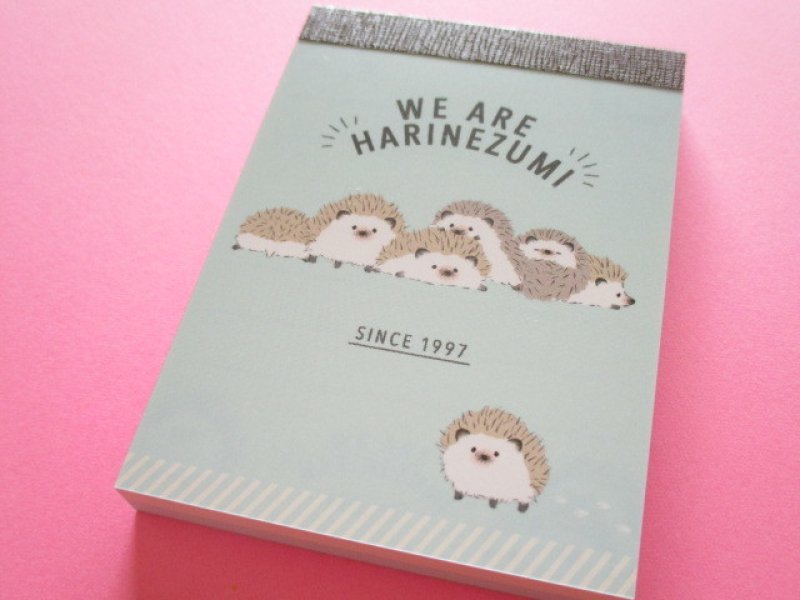 Photo1: Kawaii Cute Mini Memo Pad Q-LiA *We are Harinezumi (30210) (1)