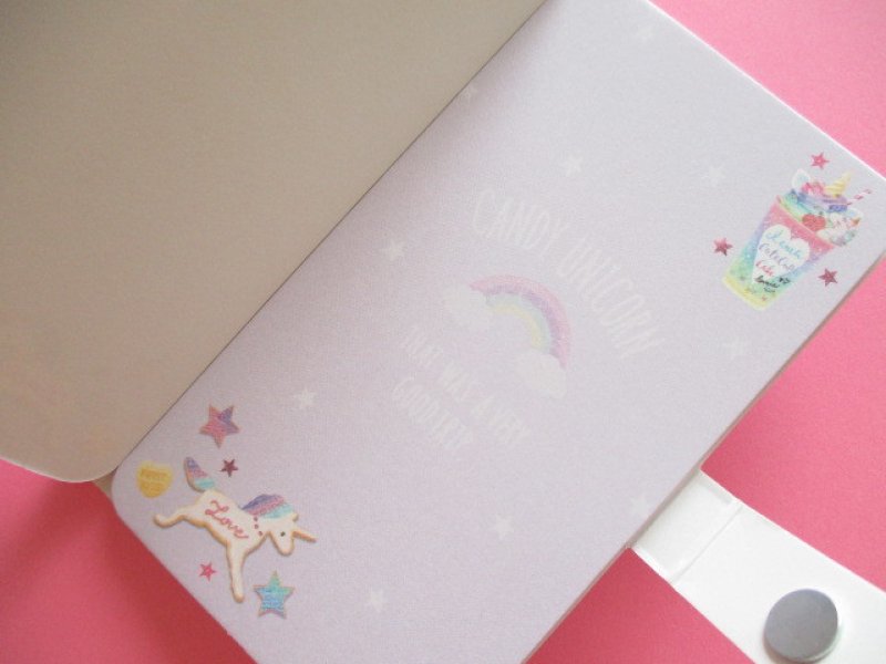 Photo3: Kawaii Cute Smapho Medium Memo Pad Q-LiA *Candy Unicorn (30215)