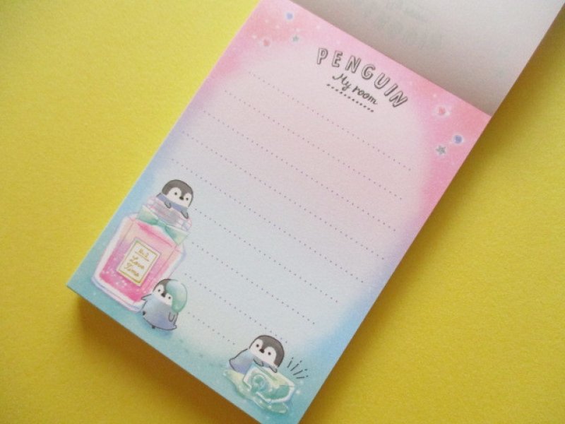 Photo1: Kawaii Cute Mini Memo Pad Crux *Penguin (09062)