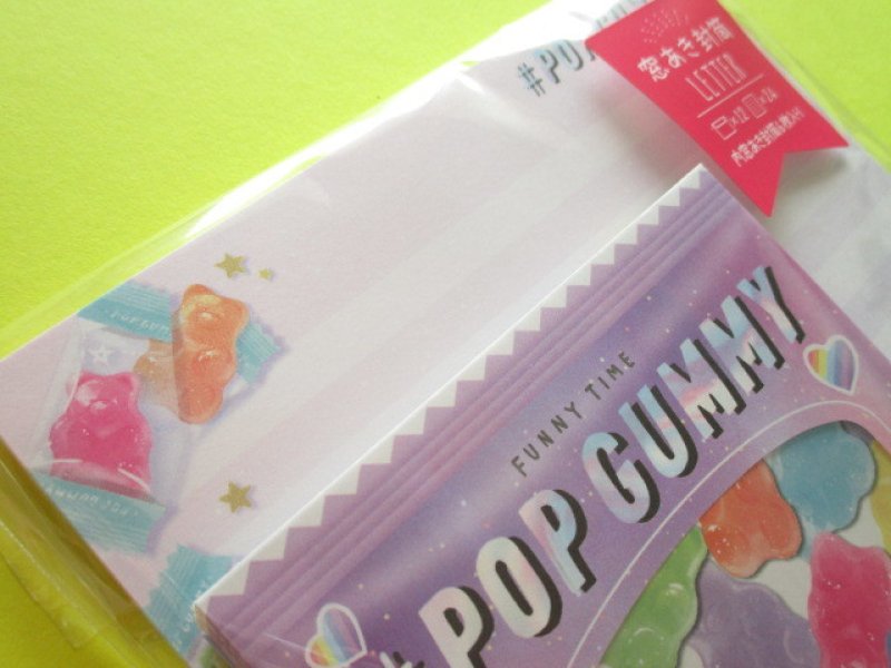 Photo1: Kawaii Cute Letter Set Crux *Pop Gummy (09112)