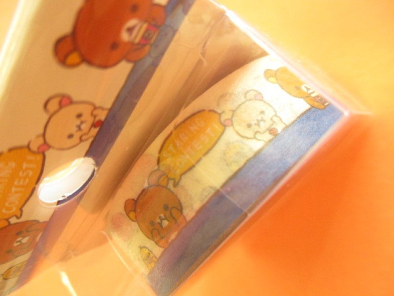 Photo2: Kawaii Cute Mini Masking Tape/Deco Tape Sticker San-x *Rilakkuma (SE37402)